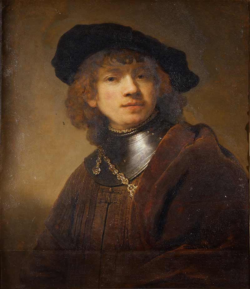 Автопортрет Рембрандта в молодости. Рембрандт