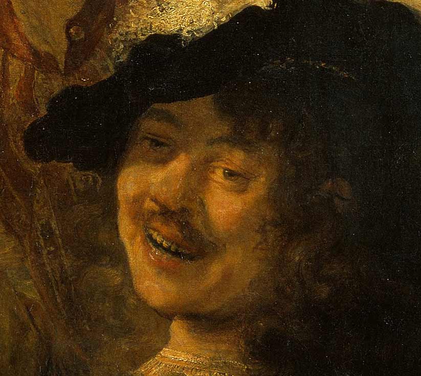Блудный сын в таверне. Фрагмент №1 Рембрандт