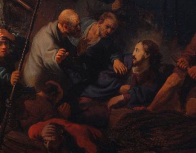 Буря на Галилейском море. Фрагмент №1 Рембрандт