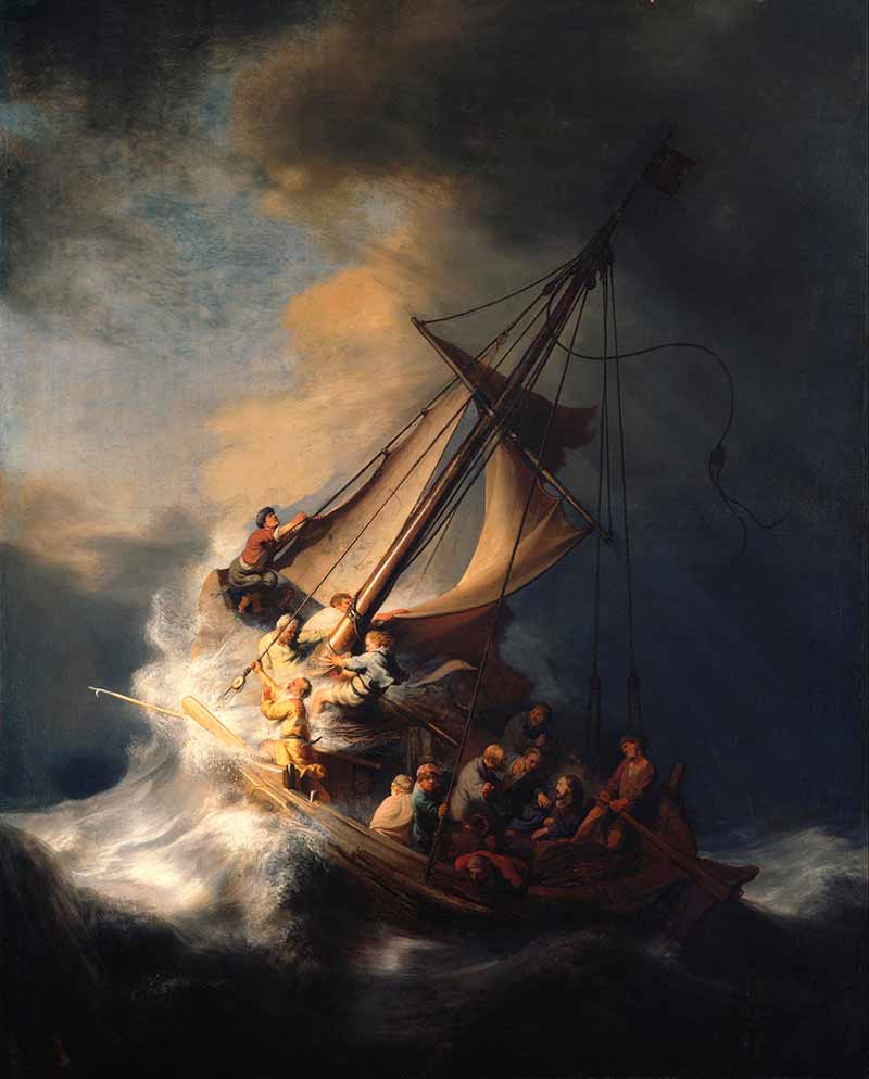 Буря на Галилейском море. Рембрандт