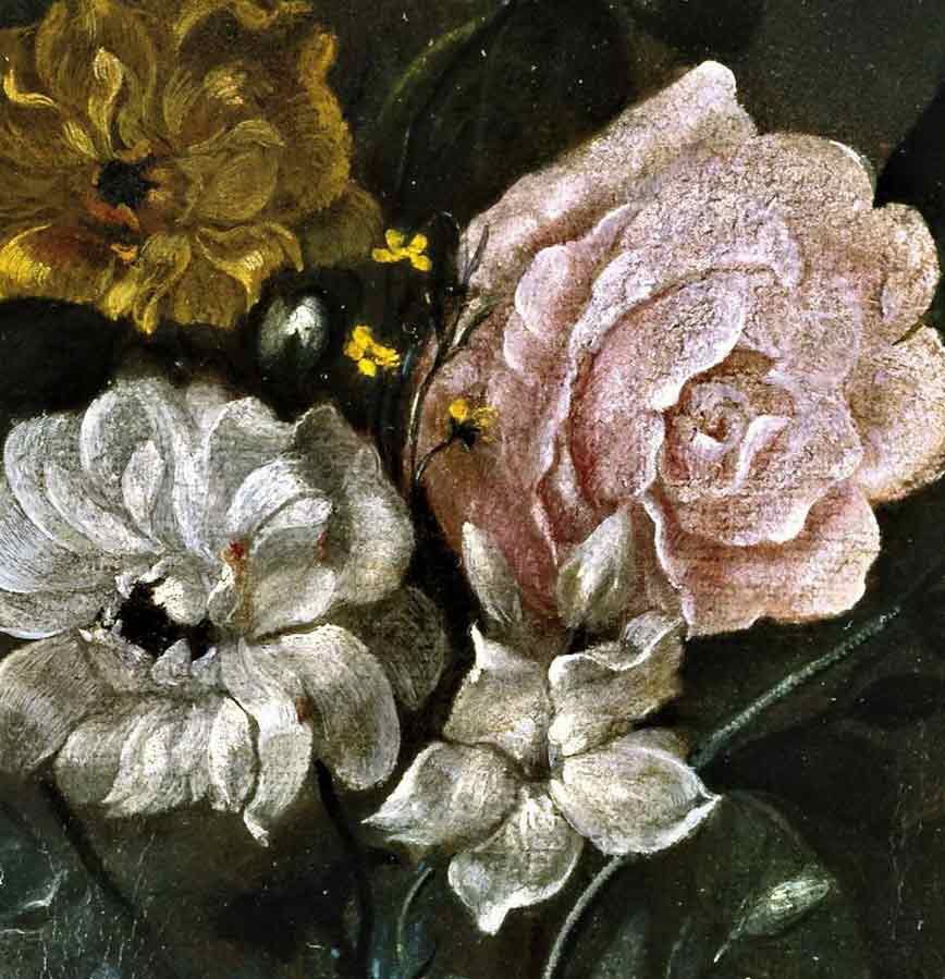 Хрустальный цветок с розами и жасминами. Фрагмент №2 Ромеро, Хуан Баутиста