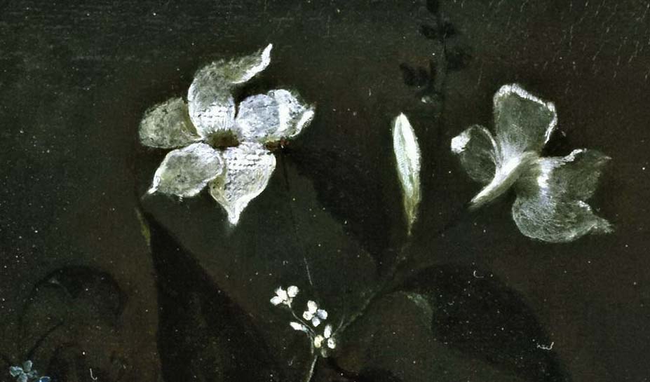 Хрустальный цветок с розами и жасминами. Фрагмент №3 Ромеро, Хуан Баутиста