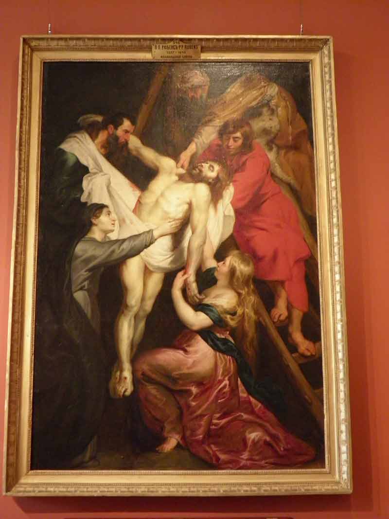 «Снятие с креста» в раме. Рубенс, Питер Пауль