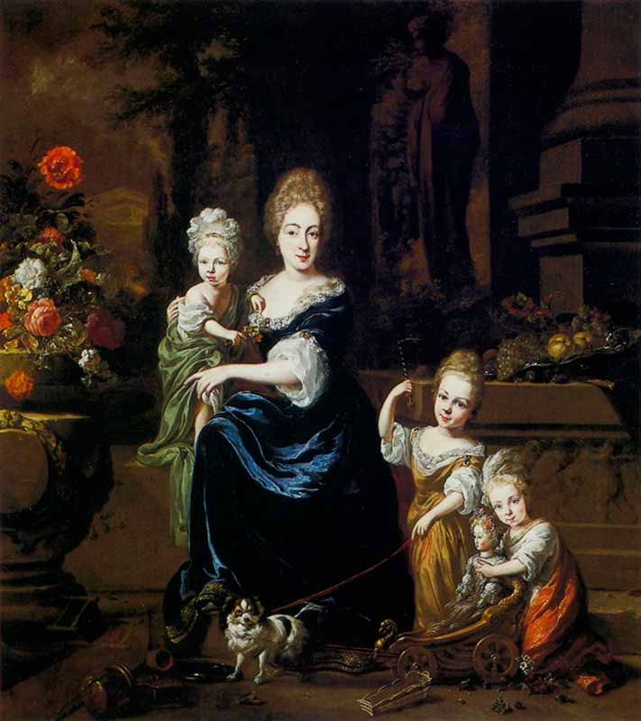 Реалистическая живопись Голландии. Портрет матери с детьми