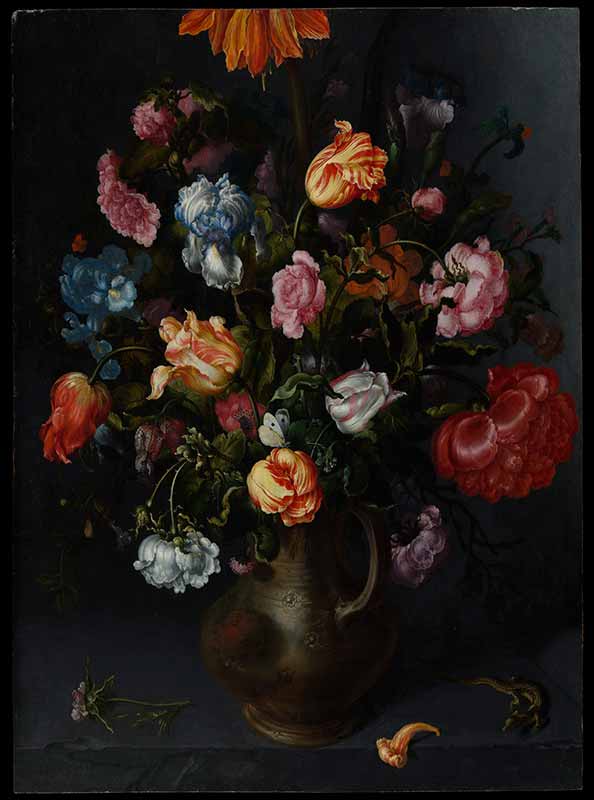 Музей Метрополитен в Нью-Йорке. ваза с цветами картина