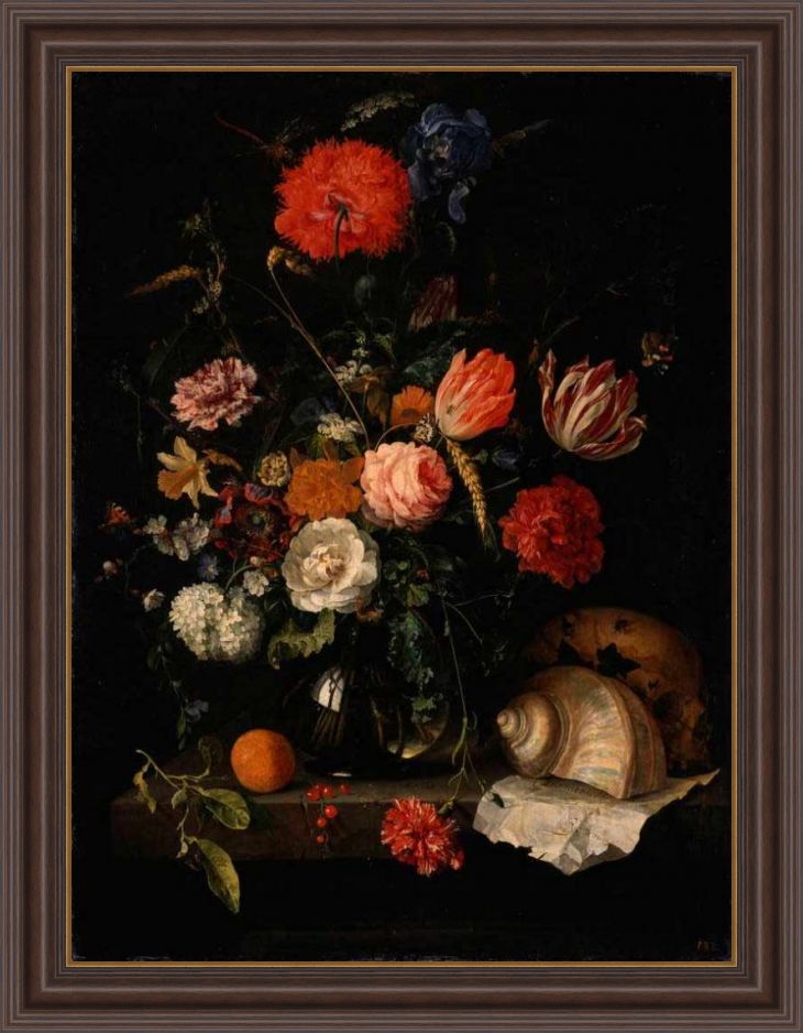 «Memento Mori с черепом под вазой с цветами»