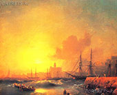Малага. Морской пейзаж. 1854 год